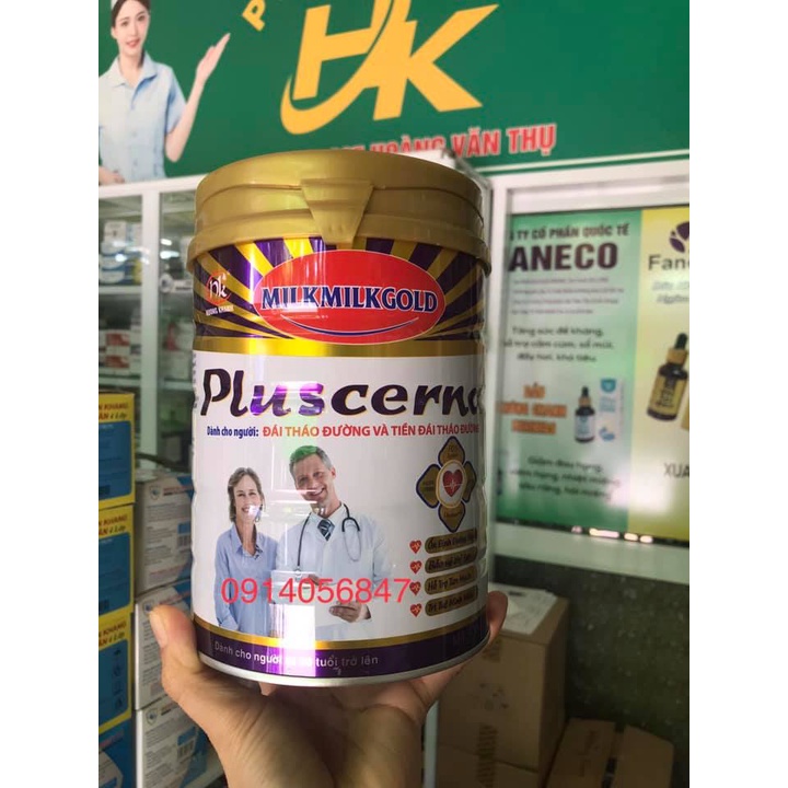 Sữa dành cho người tiểu đường Milkmilkgold Pluscerna lon 900G