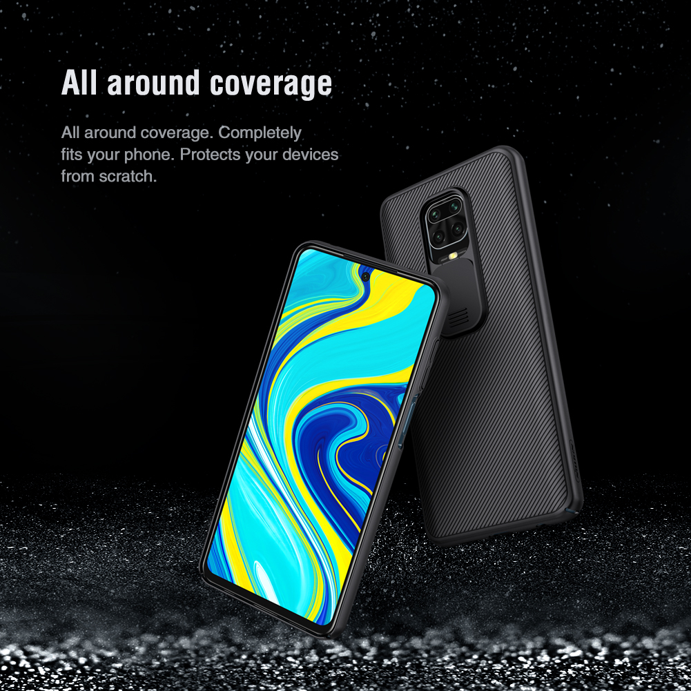 Ốp Điện Thoại Nillkin CamShield Cho Xiaomi Redmi Note 9 Pro / 9 Pro Max / 9s Có Nắp Trượt Bảo Vệ Camera Bằng PC Cứng