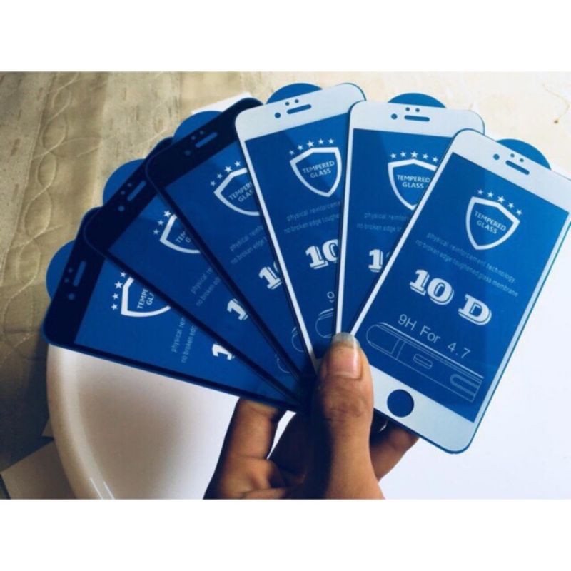 KÍNH CƯỜNG LỰC 10D FULL MÀN IPHONE 6-6P-7,8-7,8P-X/XS XSMAX (o6)