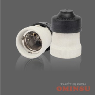 Đui đèn sứ ominsu có lắp nhựa