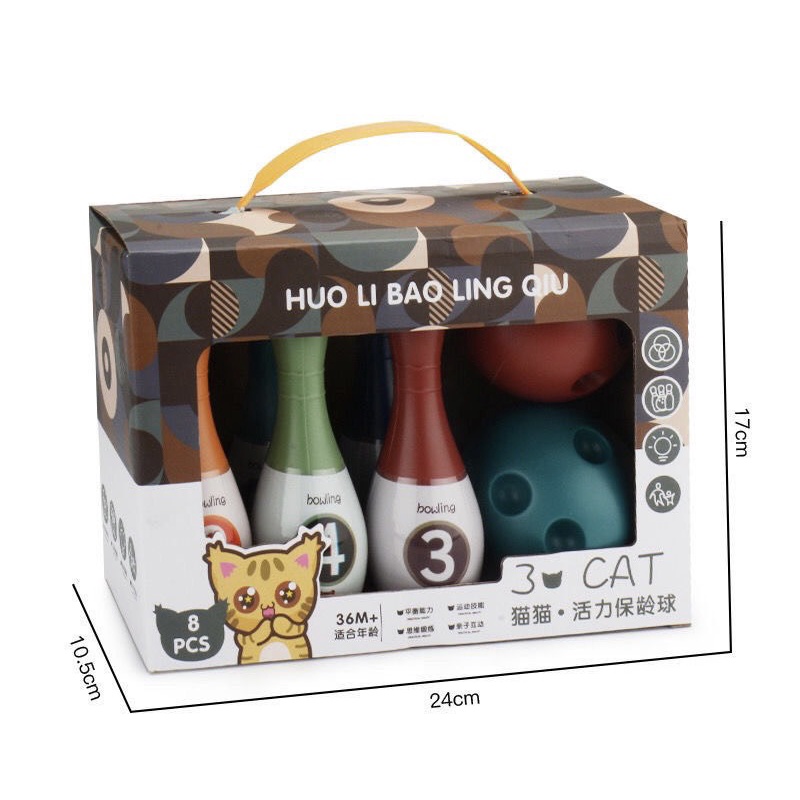 【SIÊU RẺ】Đồ chơi vận động ném bóng Bowling cho bé