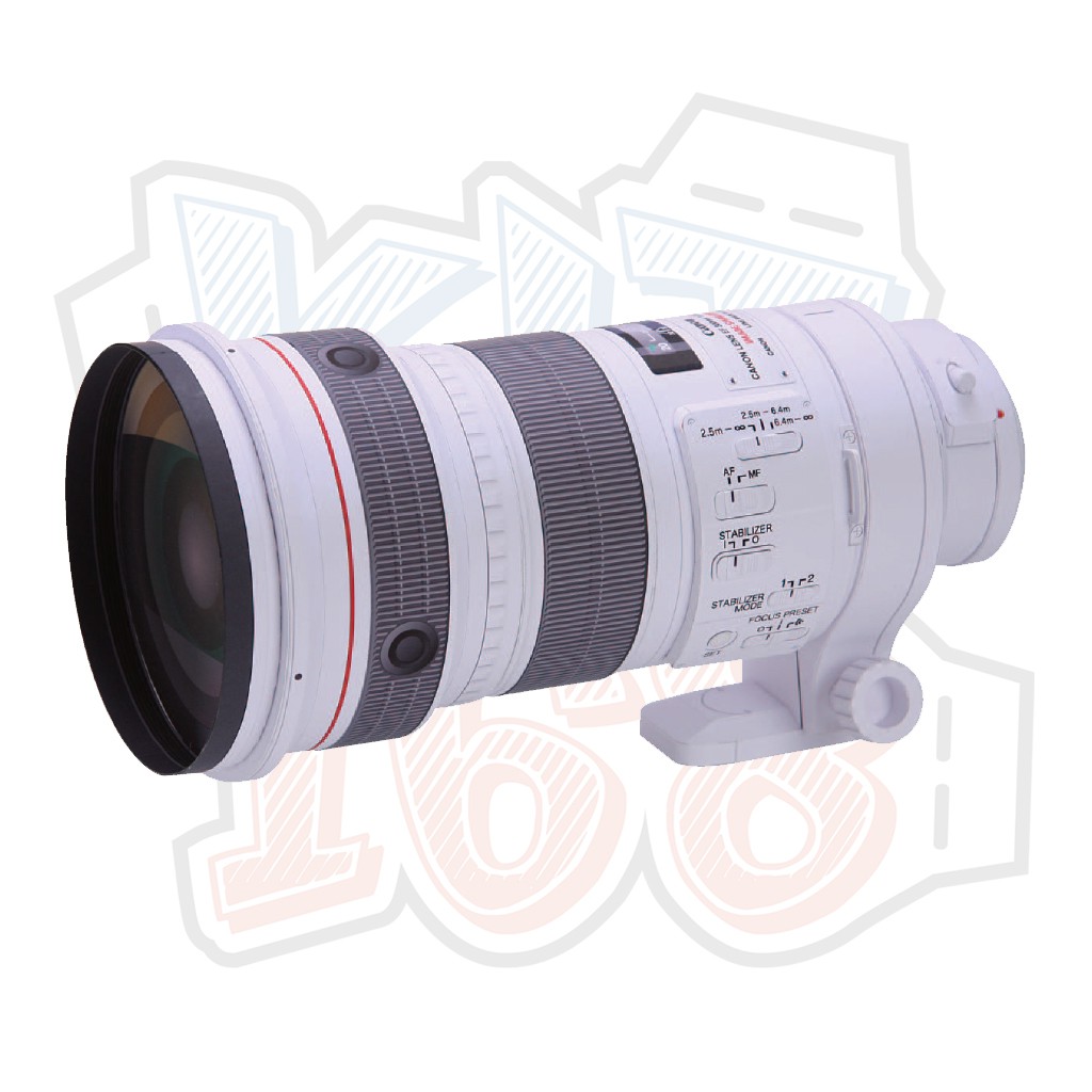 Mô hình giấy Ổng kính Canon EF 300mm f-4L IS USM Lens (tỉ lệ 1:1)