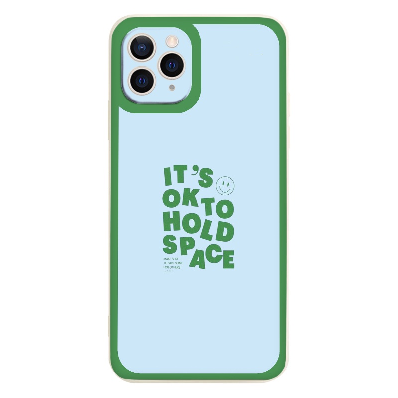 Ốp iphone - Ốp lưng iphone cạnh vuông It's ok dành cho ip 6 đến 14promax - ng047