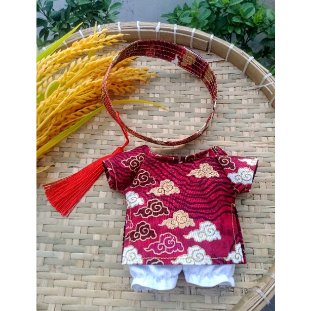 Outfit doll 20cm - Set áo dài cho doll