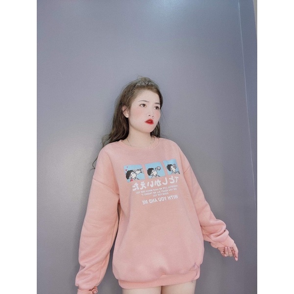 ÁO NỈ CẬU BÉ HỒNG VÀ XANH FRSIZE