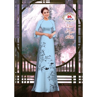 Vải áo dài phong cảnh