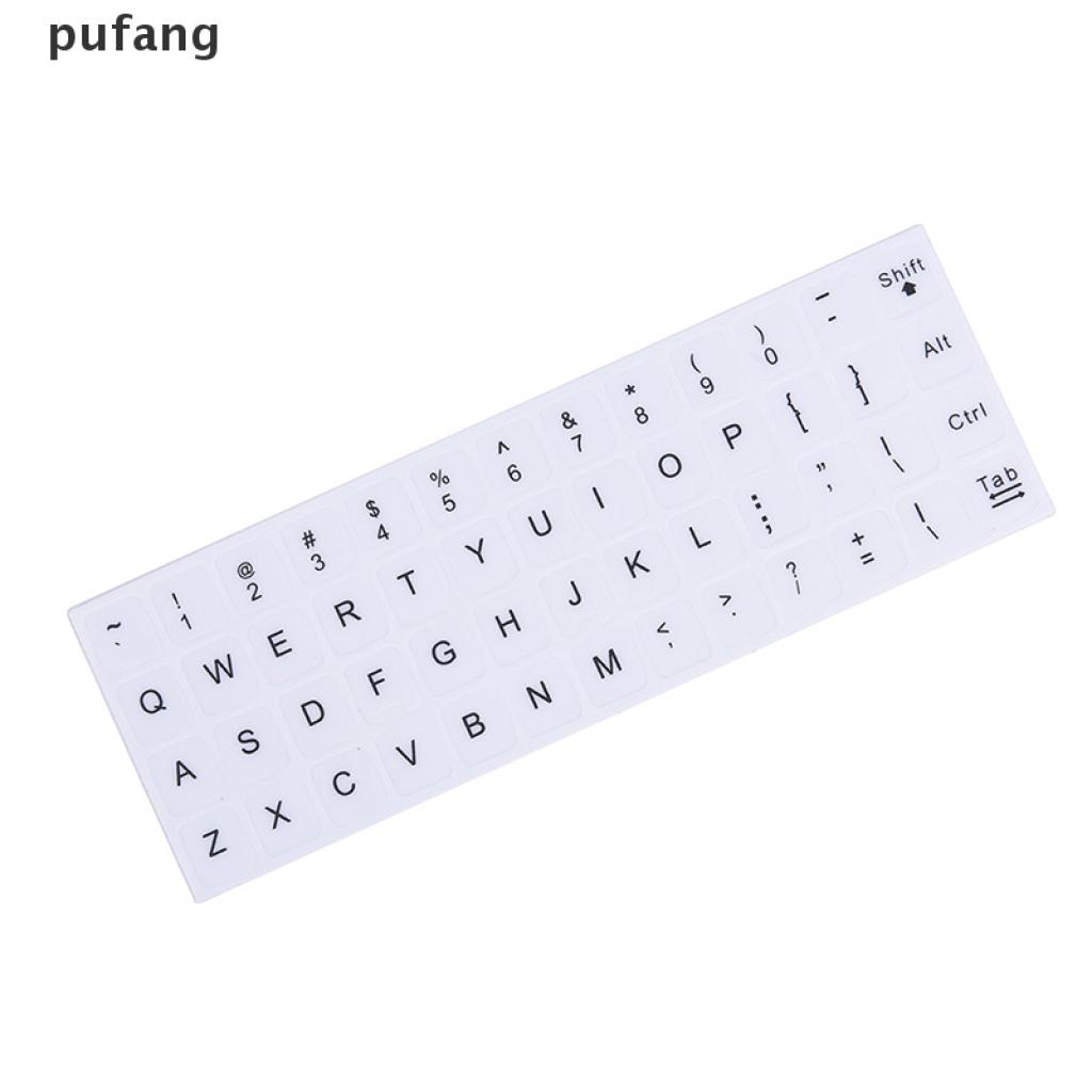 Miếng Dán Bàn Phím Chữ Tiếng Anh Màu Trắng Đen Dành Cho Bất Kỳ Máy Tính PC Laptop