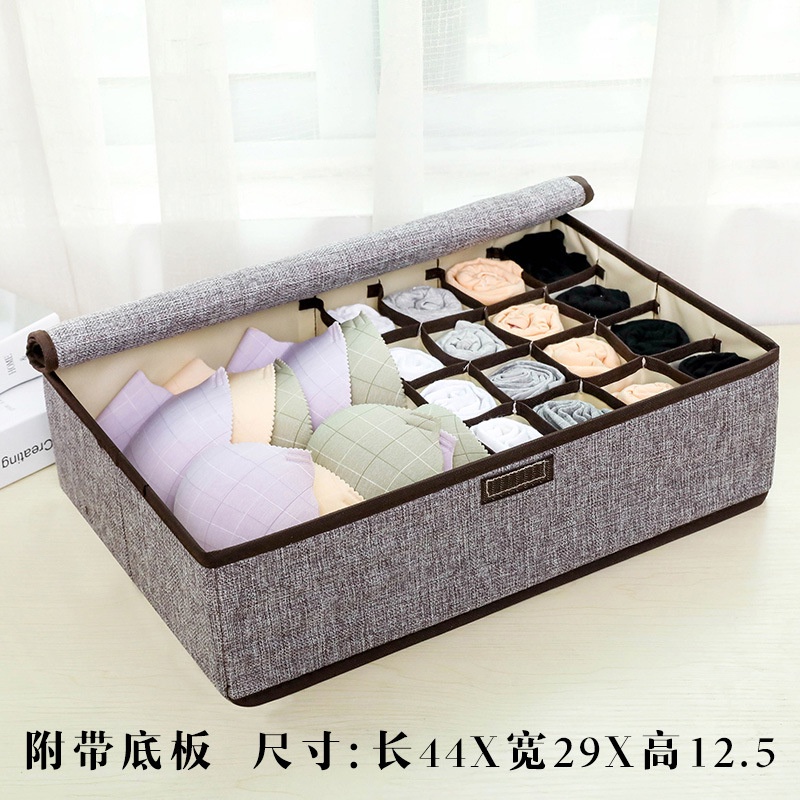 Hộp Vải Đựng Vớ/ Đồ Lót Nhiều Ngăn Tiện Lợi - TIDG