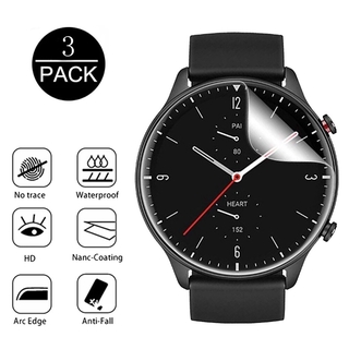 Bộ 3 miếng dán TPU bảo vệ màn hình đồng hồ thông minh dành cho Huami Amazfit GTR 2 GTR2