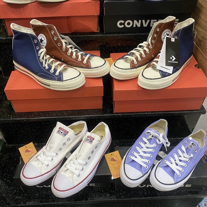 Giày Converse Nâu-Navy Hi