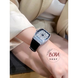 Đồng hồ nữ cao cấp ulzzang hàn quốc bora shop dây da order