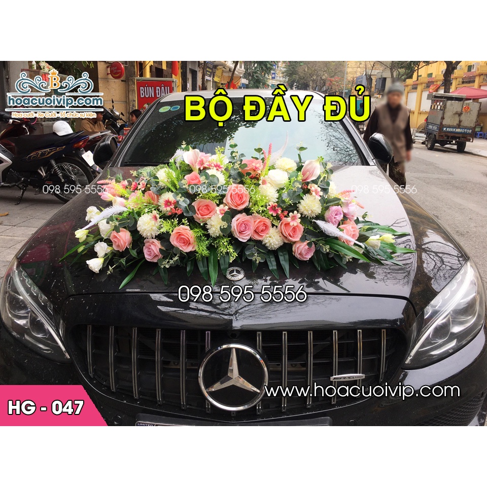 Bộ Hoa Xe Cưới Đầy đủ HG047