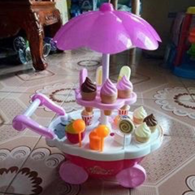 Bộ xe đẩy bán kem