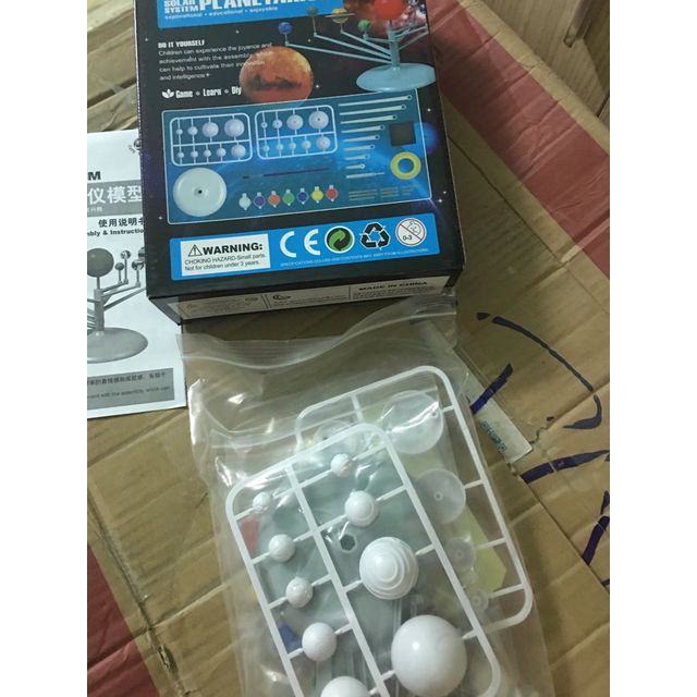 Mô Hình Hệ Mặt Trời Cho Bé (Có Tô Màu)_Đồ Chơi Giáo Dục