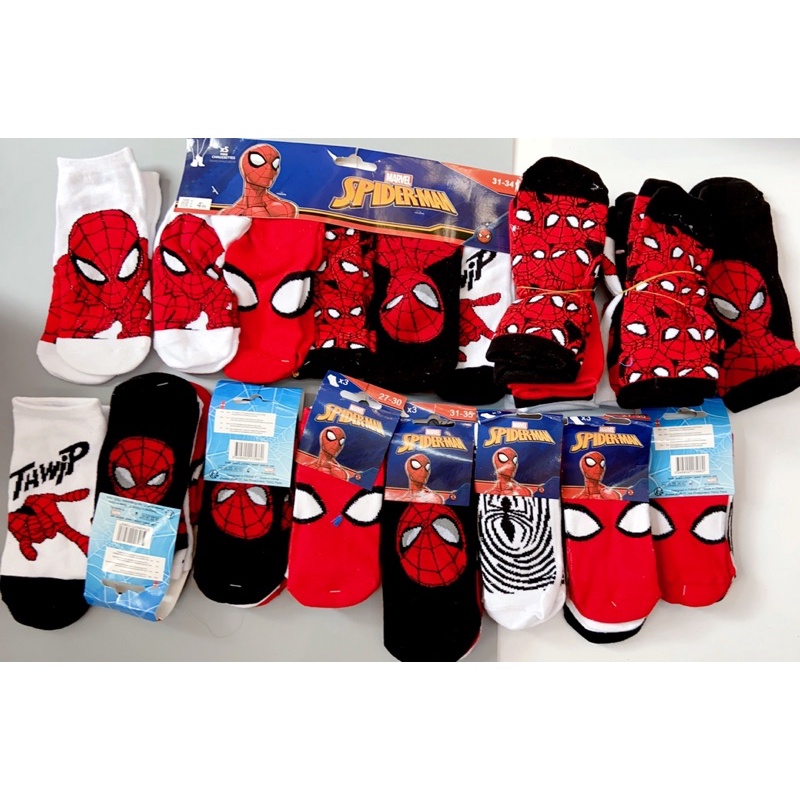 Tất vớ Spiderman người nhện loại thấp đi sneaker giày thể thao