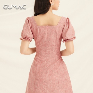 Đầm cổ U đăng ten DA825 GUMAC