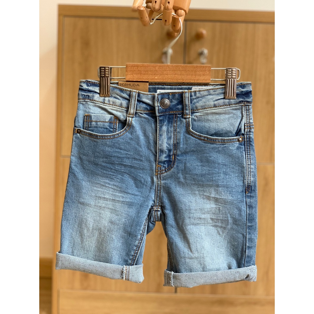 Quần Short Jean bé trai Kiabi