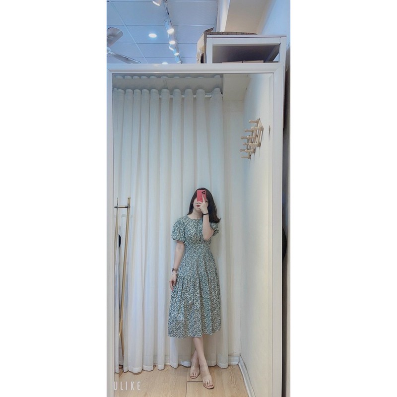 VNU168 - VÁY VINTAGE LÁ TAY BỒNG 3 TẦNG | BigBuy360 - bigbuy360.vn