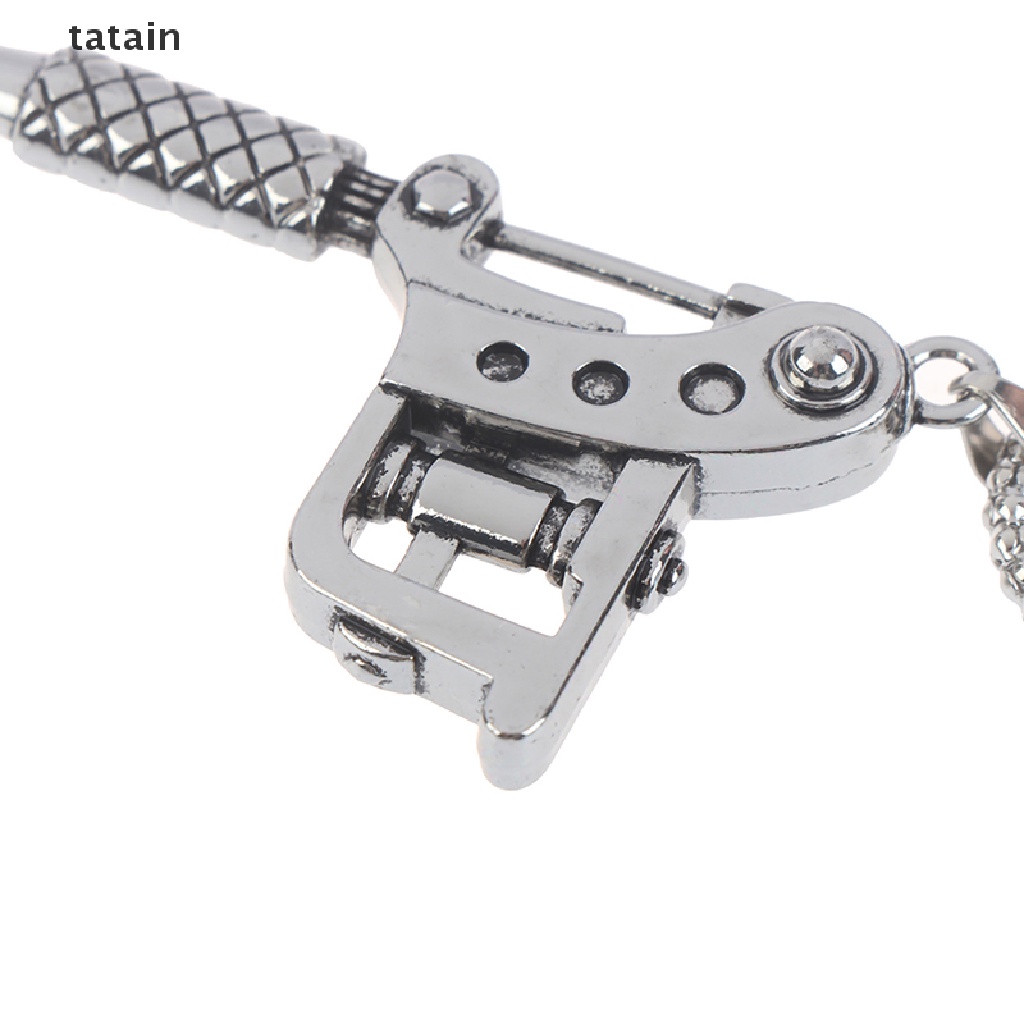 [TAT] Mini Tattoo Machine Tool Pendant Necklace Punk Vintage Tattoo Key Holder CVX