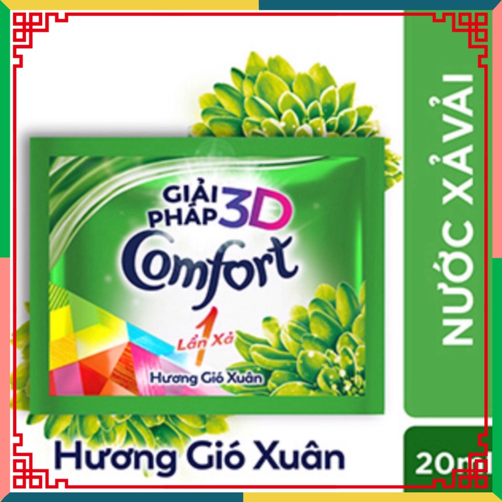 (HOT LIKE) Dây 10 Gói Nước Xả Vải Comfort 1 lần xả/Đậm Đặc