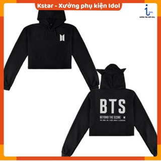 Áo hoodie kiểu Crop Top Bangtan