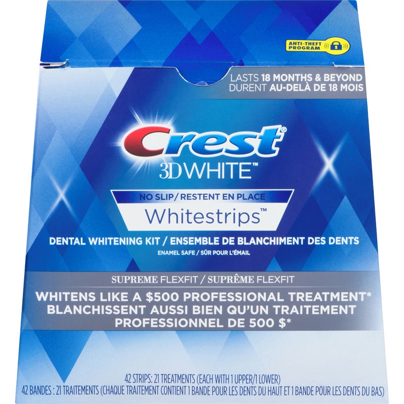 Miếng dán Crest 3D whitestrips Glamorous/ Professional Efects/ supreme Flexfit