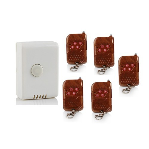 Bộ 5 remote vân gỗ sóng 433 + 01 công tắc RF15