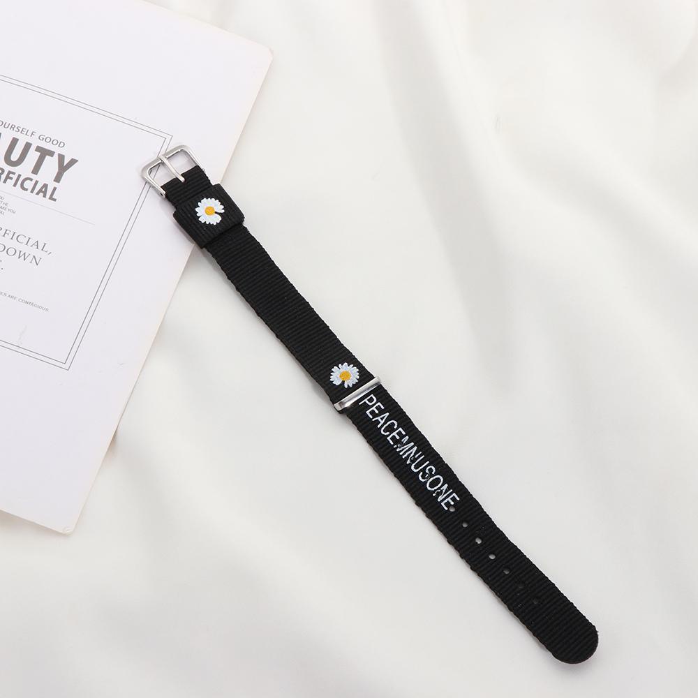 Vòng Tay Dây Cotton Lanh Đính Hoa Cúc Có Thể Điều Chỉnh Thời Trang Cho Cặp Đô