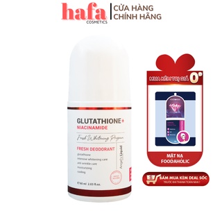 Lăn Khử Mùi, Dưỡng Trắng, Giảm Thâm Angel's Liquid Glutathione+ Niacinamide Fresh Deodorant 60ml (deal sốc Foodaholic)