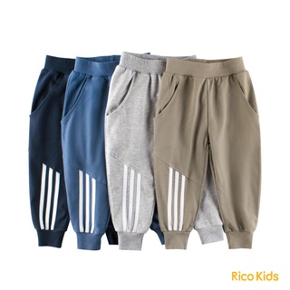 Quần dài thu đông bé trai từ 10kg bo gấu thể thao chính hãng 27Kids xuất Âu Mỹ mã 5200