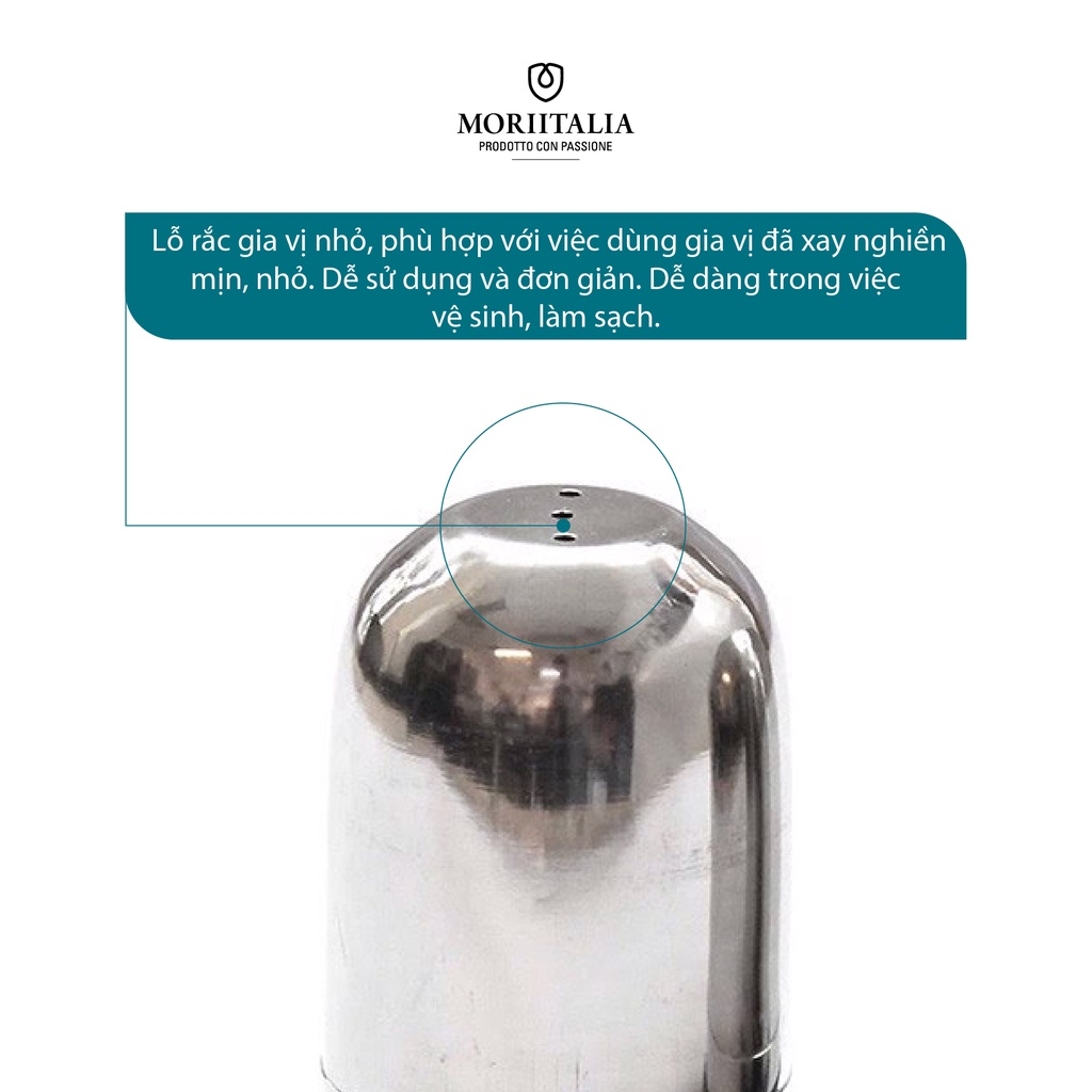 Bộ 2 hũ đựng tiêu muối 4.5cm La Fonte cao cấp Moriitalia 15117