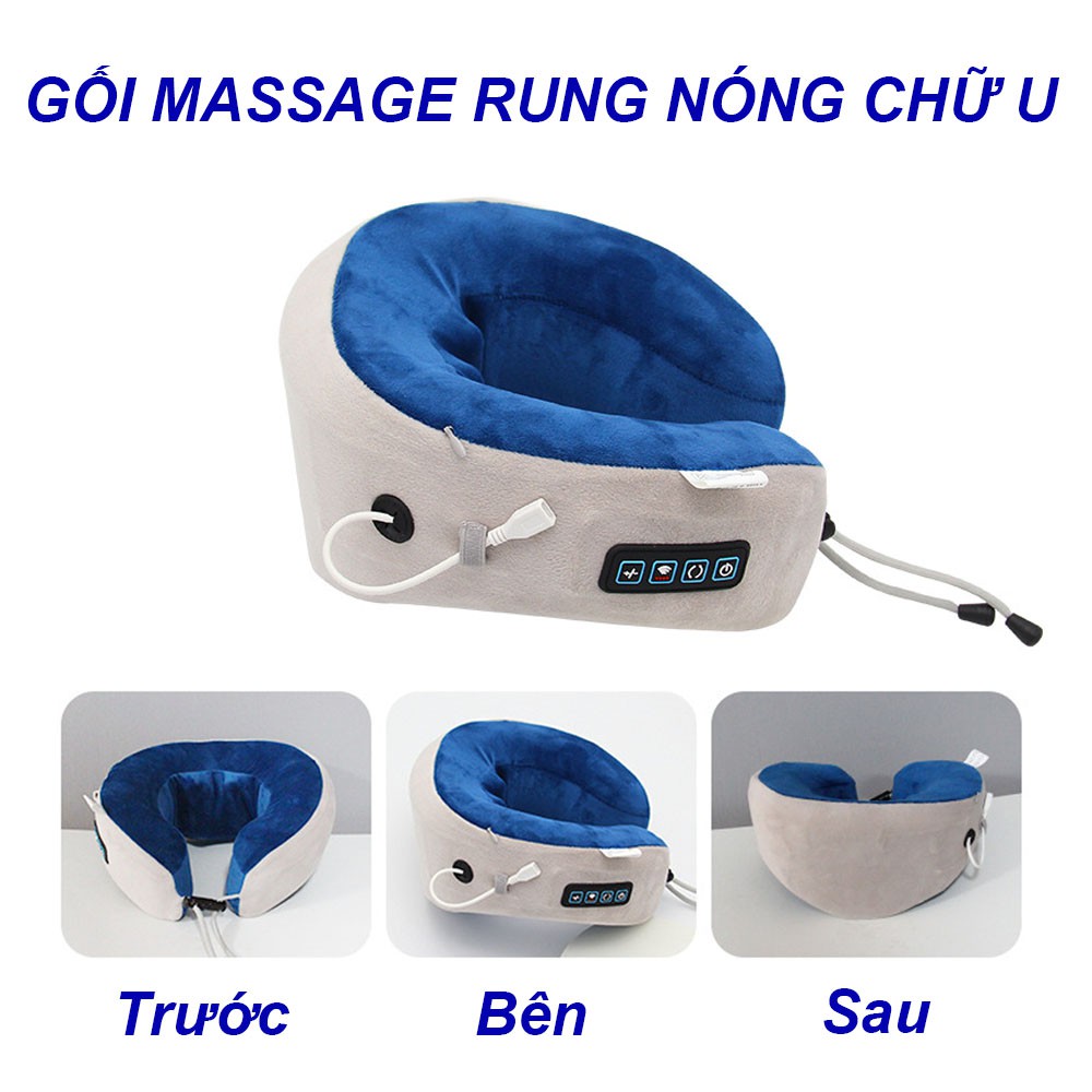 [NEW] GỐI MASSAGE, GỐI MASSAGE CỔ KẾT HỢP NHÀO, RUNG, NÓNG CHỐNG MỎI CỔ VAI GÁY. BẢO HÀNH 1 ĐỔI 1 MỚI. MUA NGAY!