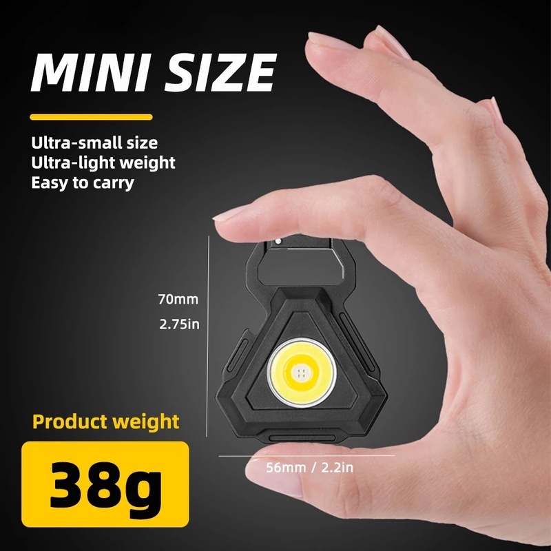 Đèn LED COB Mini Cầm Tay Từ Tính Tiện Dụng Cho Hoạt Động Cắm Trại Ngoài Trời