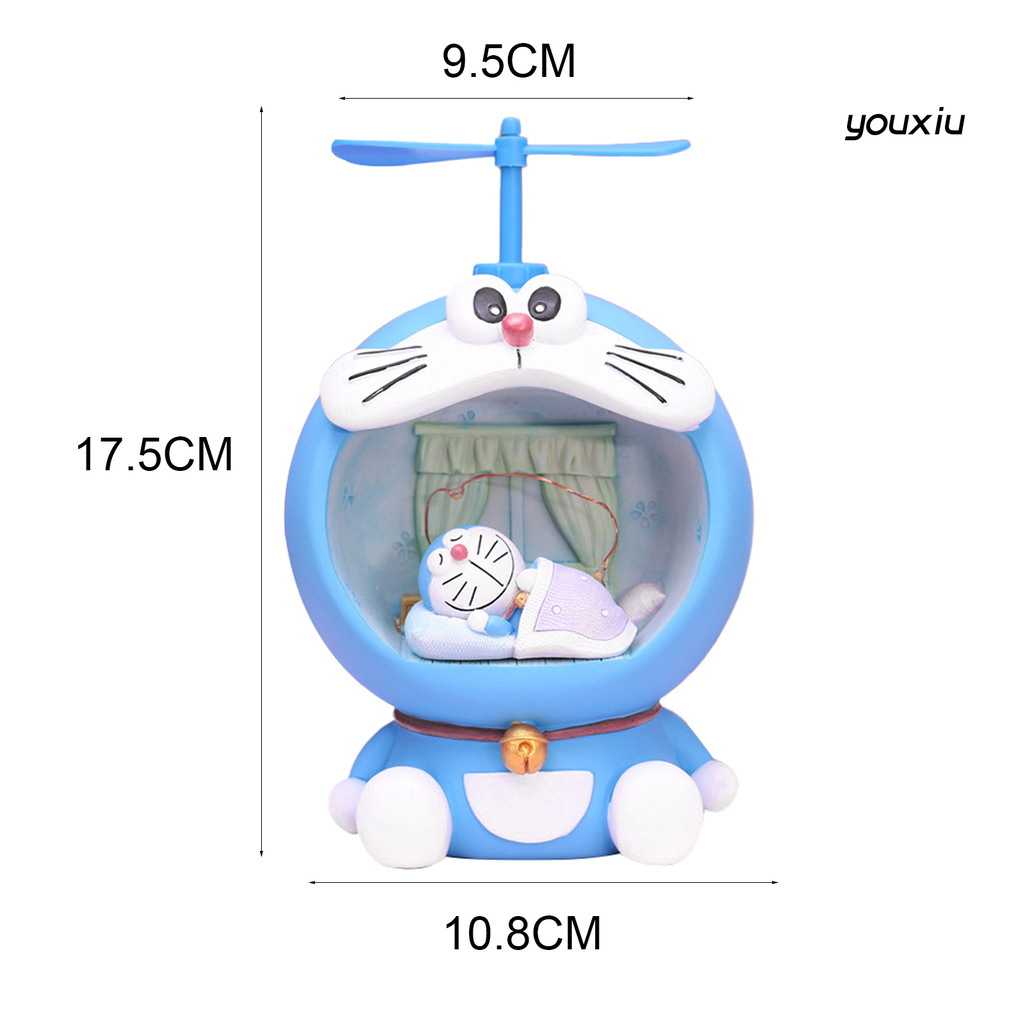 Ống Heo Tiết Kiệm Hình Doraemon Có Đèn Đáng Yêu