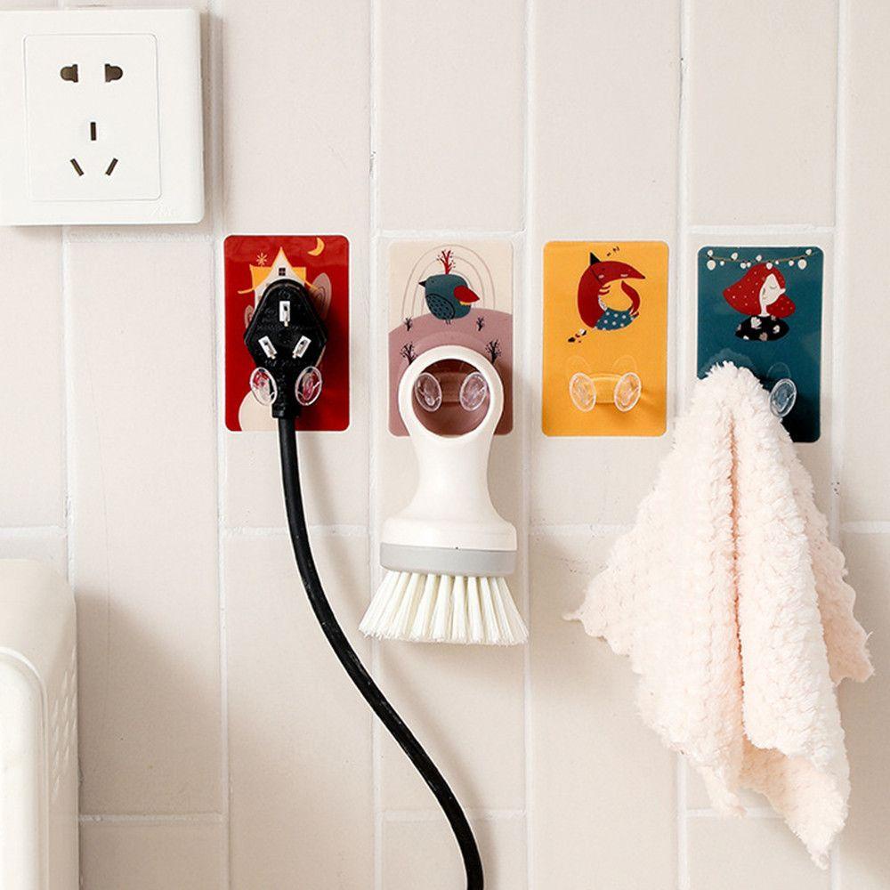 Set 4 Móc Treo Phích Cắm Điện Gắn Tường Tiện Dụng
