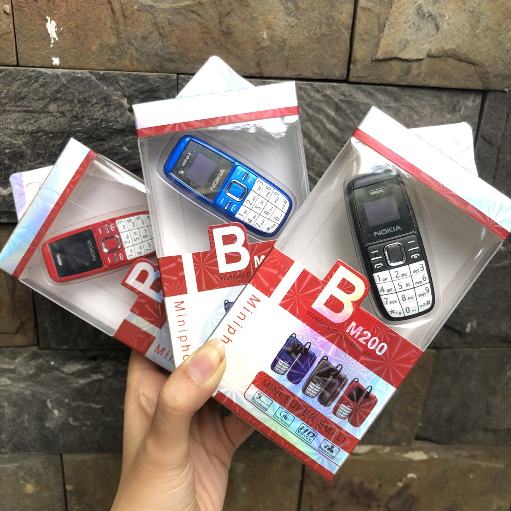 Điện Thoại Mini BM200 Thay Đổi Giọng Nói 02 Sim 02 Sóng Siêu Nhỏ Dễ Thương | BigBuy360 - bigbuy360.vn