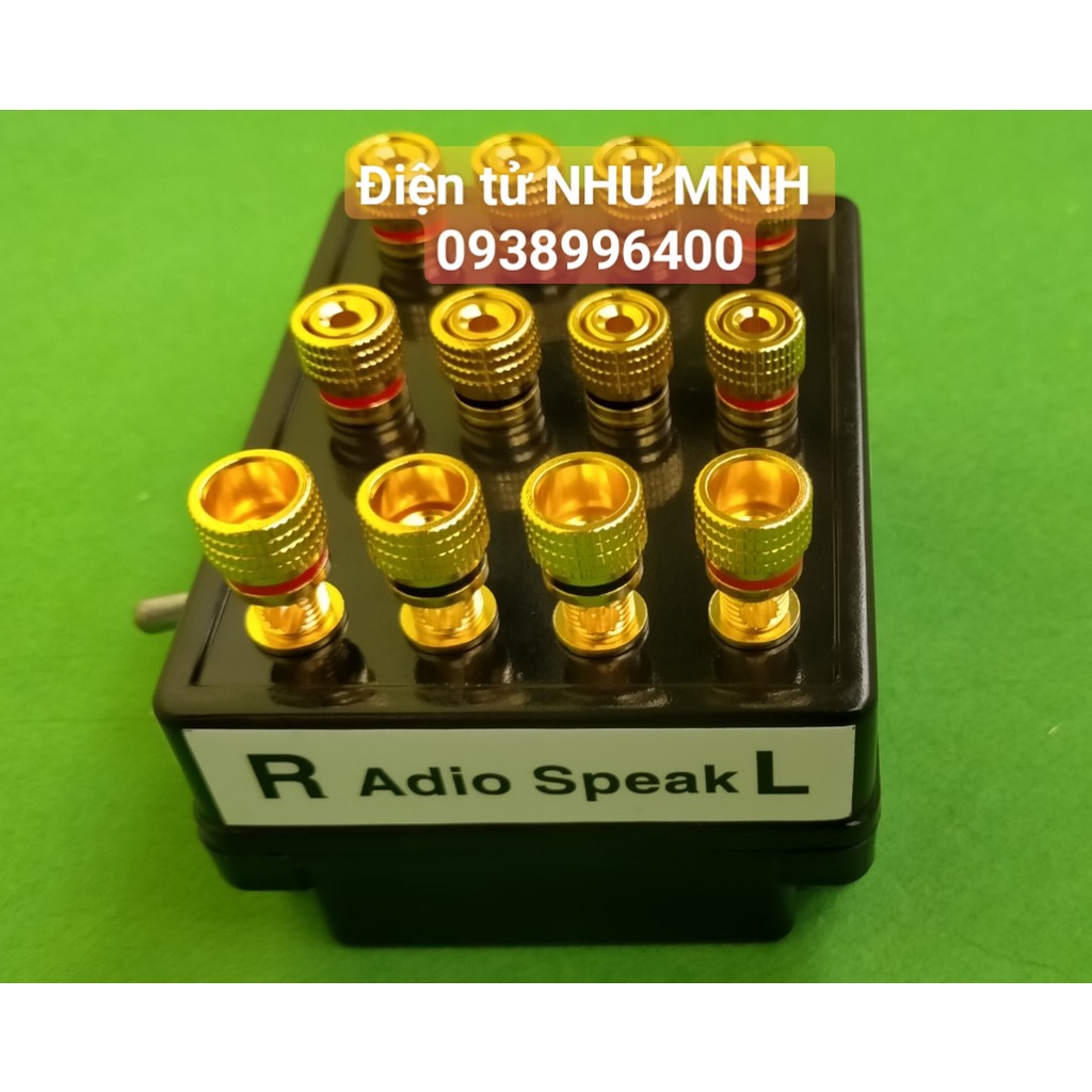 BỘ CHUYỂN CẦU LOA – 2 AMPLI ra 1 CẶP LOA