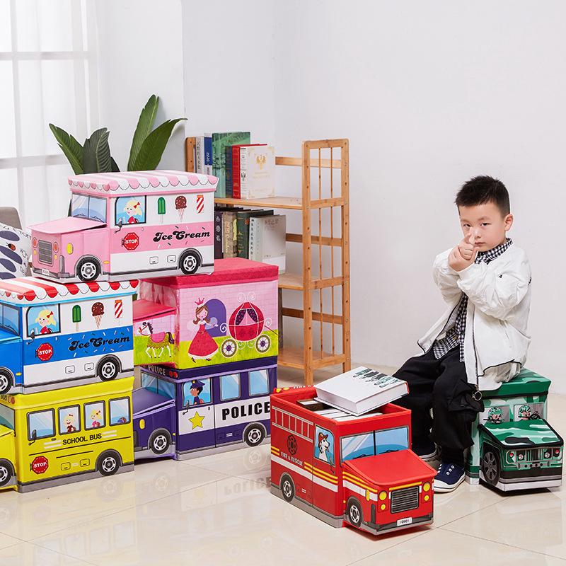 Hộp đựng đồ cỡ lớn bằng vải không dệt in hình hoạt hình đáng yêu tiện lợi dễ sử dụng