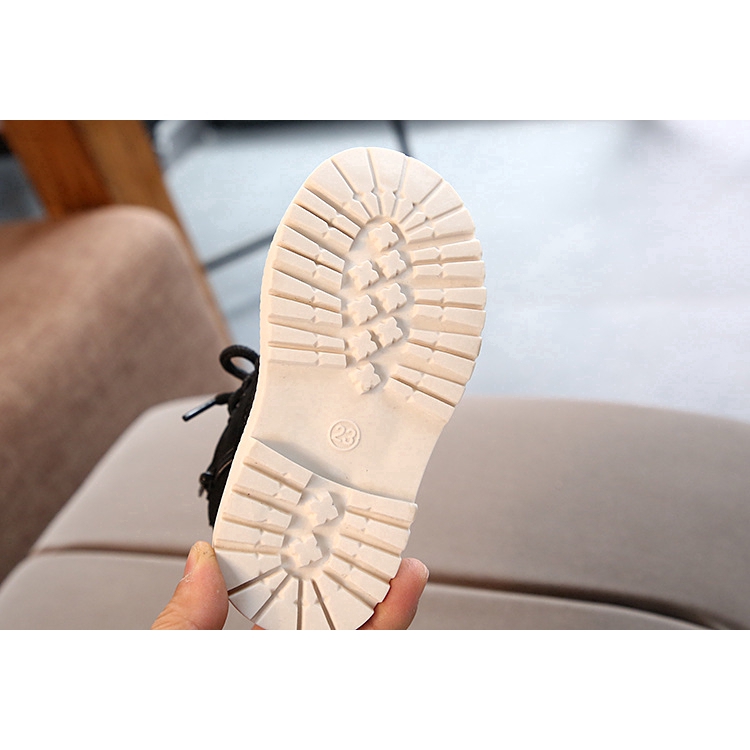 Giày bốt đế mềm phong cách vintage thời trang cỡ 21-30