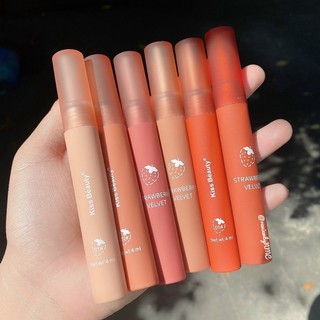 🍓Set Son Kem Kiss Beauty 🍓Strawberry Velvet, sỉ 80k/set 6 cây