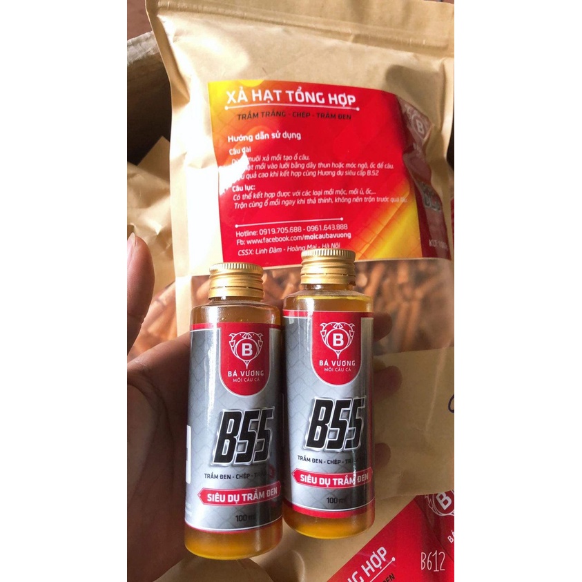 câu cá trắm đen Bá vương hương dụ B55 - Xả hạt trắm đen Bá Vương B26 chuyên trắm đen, chép 🐟🐟🐟