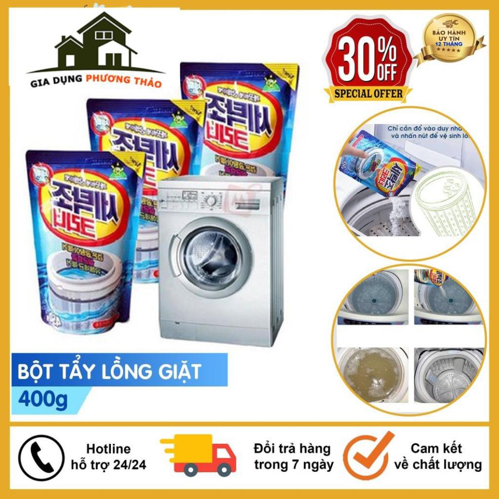 Vệ Sinh Máy Giặt, Bột Tẩy Lồng Máy Giặt Gói 450G - Siêu Tiện Dụng Dành Cho Máy Giặt