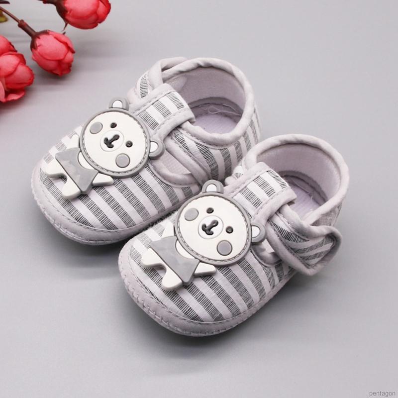 WALKERS Giày Vải Cotton Đế Mềm Hoạ Tiết Hoạt Hình Cho Bé Tập Đi