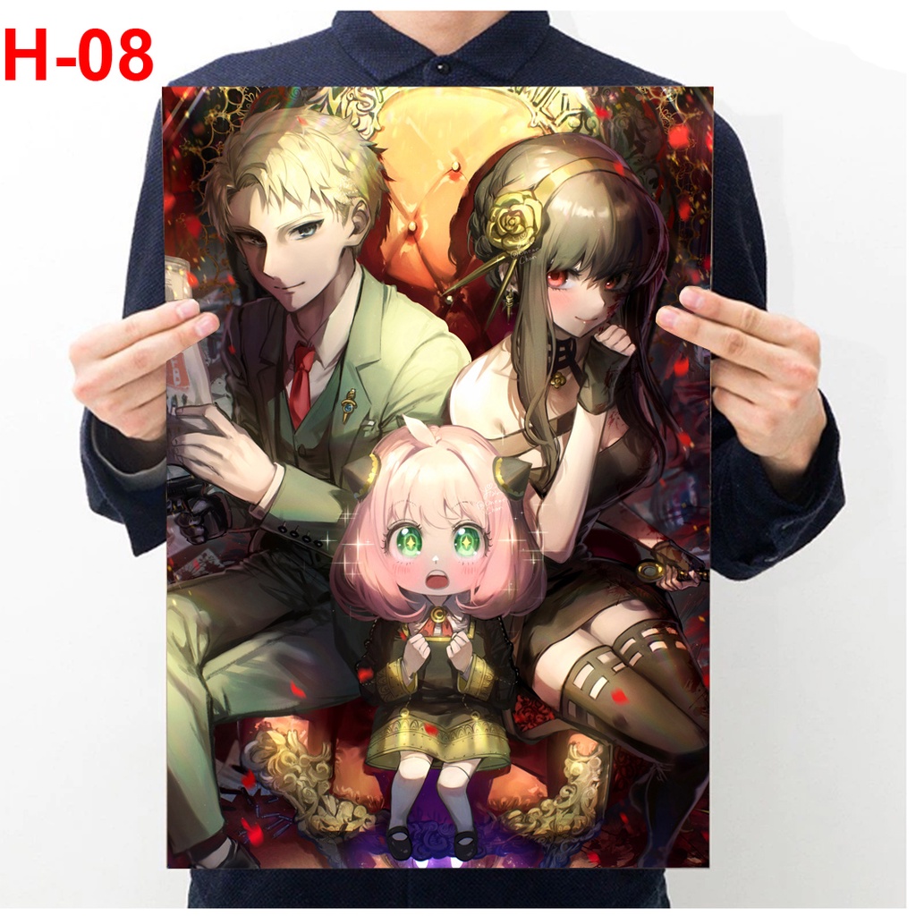 Tranh dán tường anime Spy X Family , Áp Phích anime Spy X Family, Poster anime Spy X Family