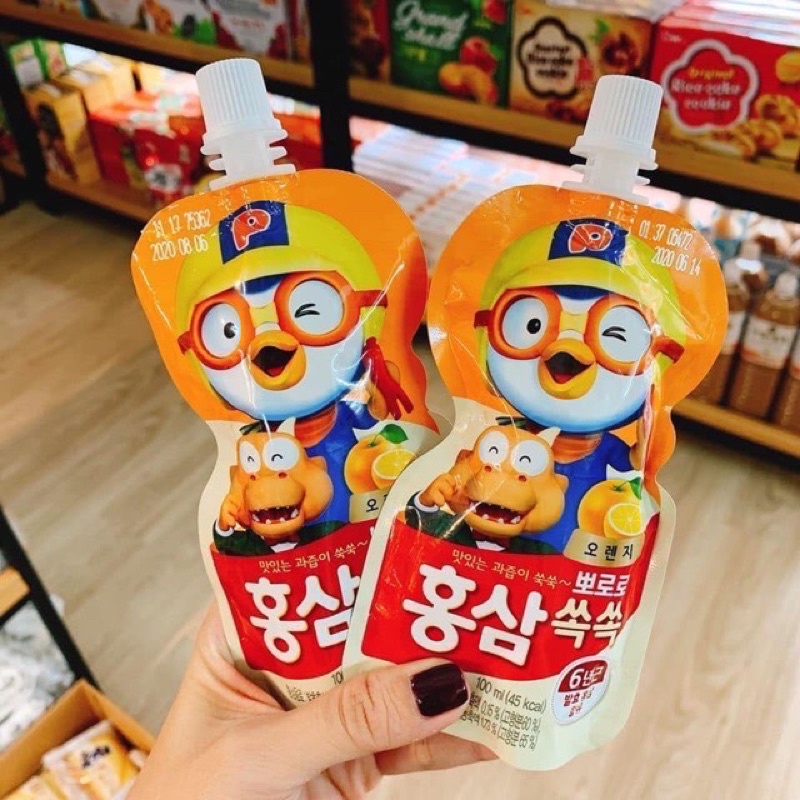 Nước Hồng Sâm Hàn Quốc cho bé Pororo Paldo 100ml