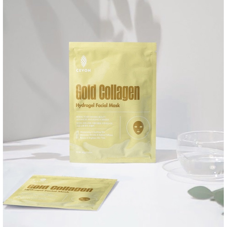 Mặt Nạ Gold Collagen Hydrogel Cấp Ẩm Trắng Da, Chống Lão Hoá