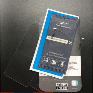 [Mã ELMS10 giảm 6% đơn 50K] (Gor) Bộ 2 kính cường lực Nokia X6/ Nokia 6.1 Plus Chính Hãng Gor chống vân tay trong suốt