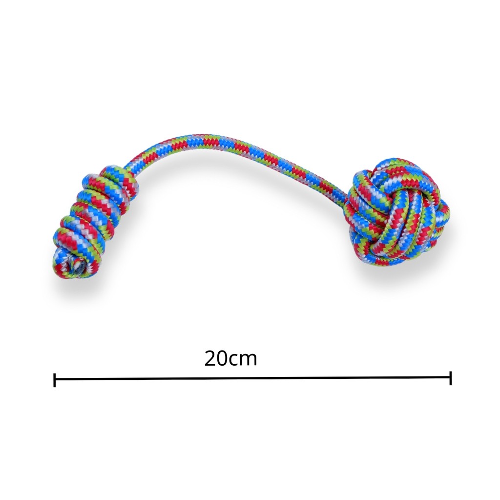 [Mã LT50 giảm 50k đơn 250k] Đồ chơi cho chó mèo bằng dây thừng TPets hình quả bóng có dây xoắn - TP267