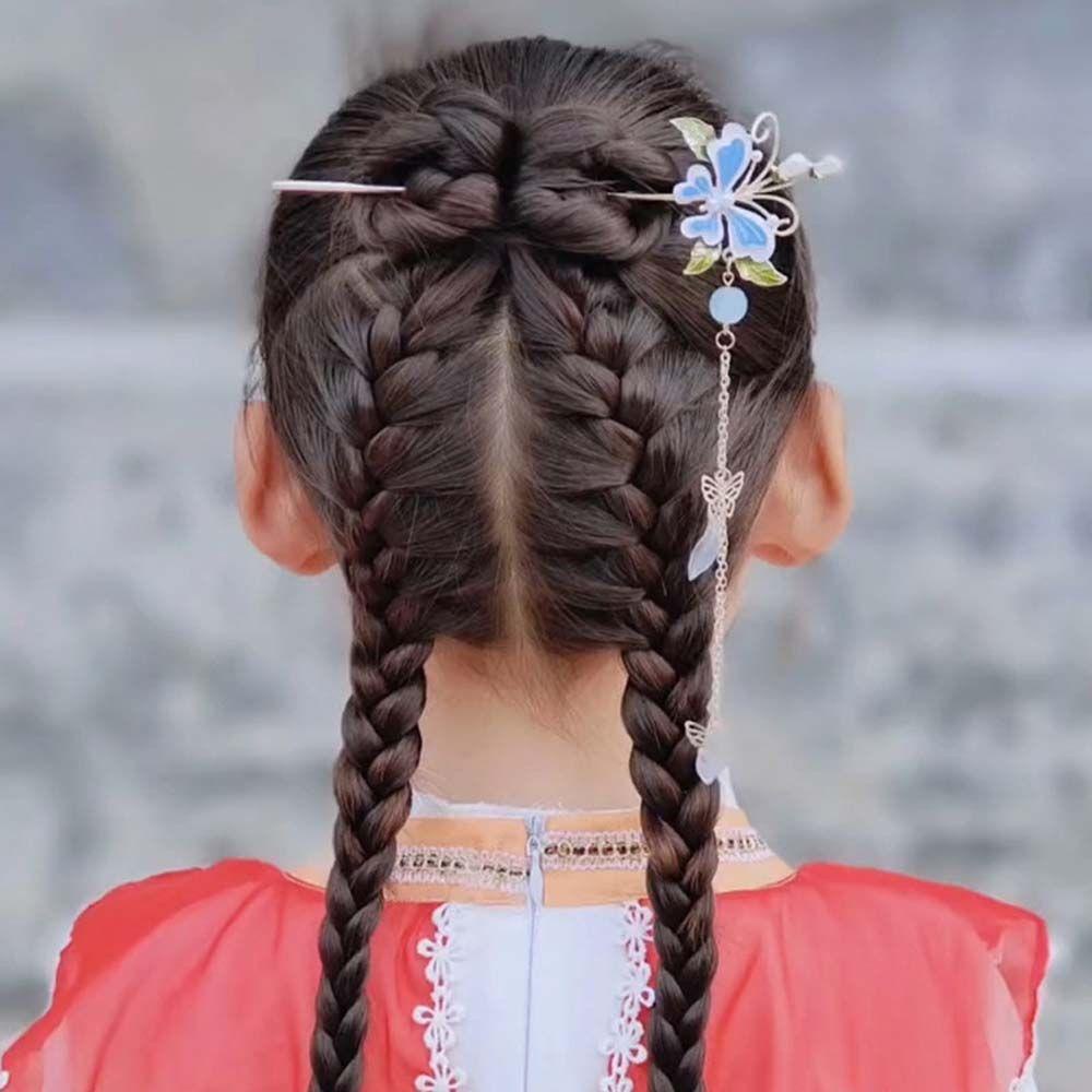 Trâm Cài Tóc Hình Bướm Hoa Phong Cách Trung Quốc Cổ Điển Dễ Thương VANES1