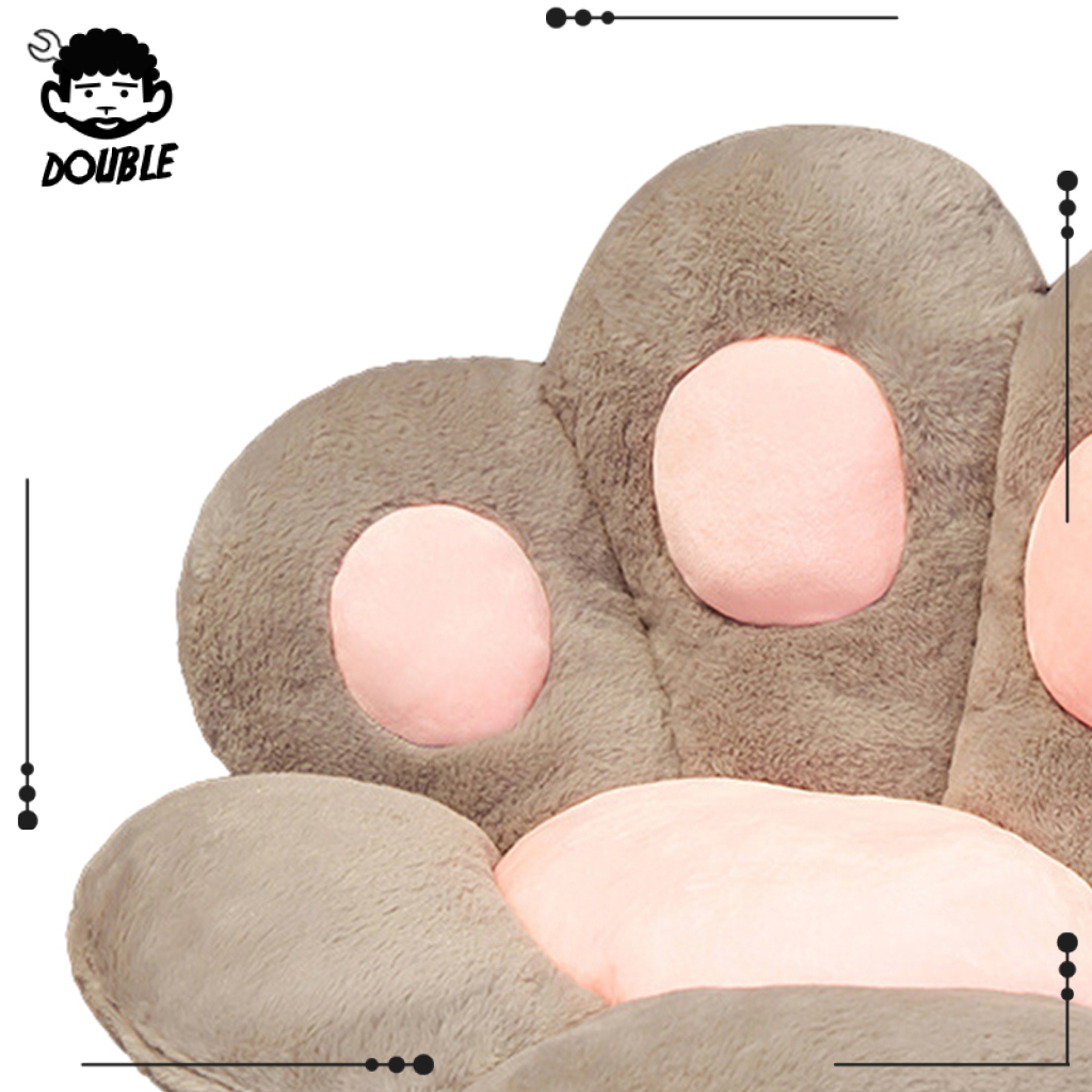 [DOUBLE]Comfortable Paw Pillow Animal Seat Cushion Stuffed Lazy Sofa Indoor Carpet